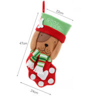 Cat Christmas Sack Storage Bag Cat Paw Candy Bag Christmas Socks Large Candy Bag Christmas Tree Ornaments