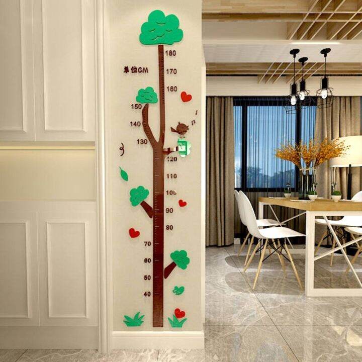 ufo-rocket-height-measure-wall-sticker-cartoon-growth-chart-kid-room-mural-home-decor-gift-diy-wall-decal-cartoon-giraffe-ruler