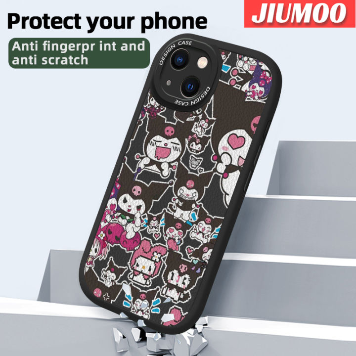 jiumoo-เคสสำหรับ-vivo-y16-y35-5g-y56-5g-เคสลายการ์ตูนน่ารัก-kuromi-เคสโทรศัพท์หนังนิ่มดีไซน์ใหม่ฝาปิดเลนส์เต็มเคสป้องกันกล้องเคสฝาหลังกันกระแทก