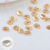 (3471)50PCS 5x6MM 8x9MM 9x10MM  24K Gold Color Plated Brass Spacer Beads Beads Caps High Quality Diy Jewelry Accessories Beads