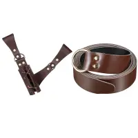 Sword Holder Belt Rapier Scabbard Knight Leather Belt PU for Men Women Assassin Warrior