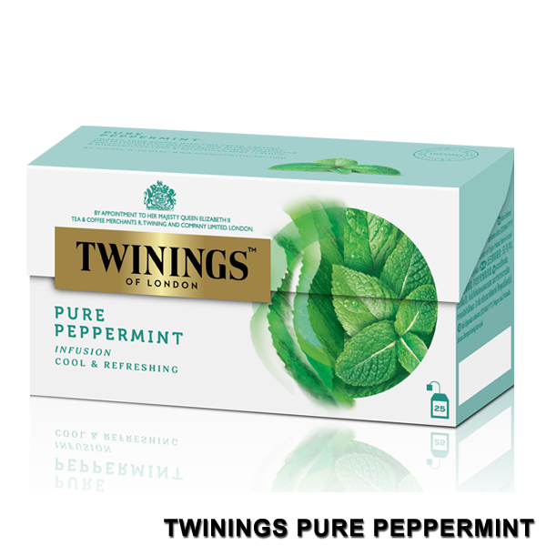 Twinings Pure Peppermint Herbal Tea - 25 Tea Bags (Pack Of 6 Boxes)