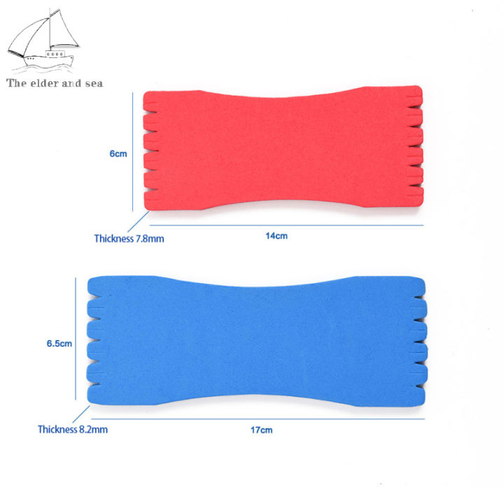 บอร์ดพันขดลวดปลาทำจากโฟม-eva-10ชิ้น-แผ่นเอ็นตกปลาน้ำหนักเบาพกพาสะดวกขนาด14ซม-17ซม-อุปกรณ์เสริมสำหรับตกปลา