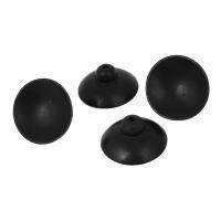 Soft Plastic Aquarium Suction Cup Clip 28mm Diameter 4 Pcs Black