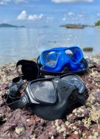 หน้ากากดำน้ำฟรีไดฟ์ Aqualung รุ่น Micromask X Freediving Mask Extra Low Volume หน้ากากดำน้ำซิลิโคน คมชัดในการมองเห็น