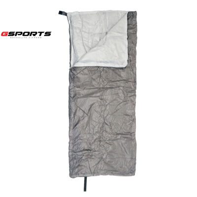 GSports รุ่น GS-93014 ถุงนอน 160g ถุงนอนผ้านุ่ม สีเทา Sleeping Bag (Grey)