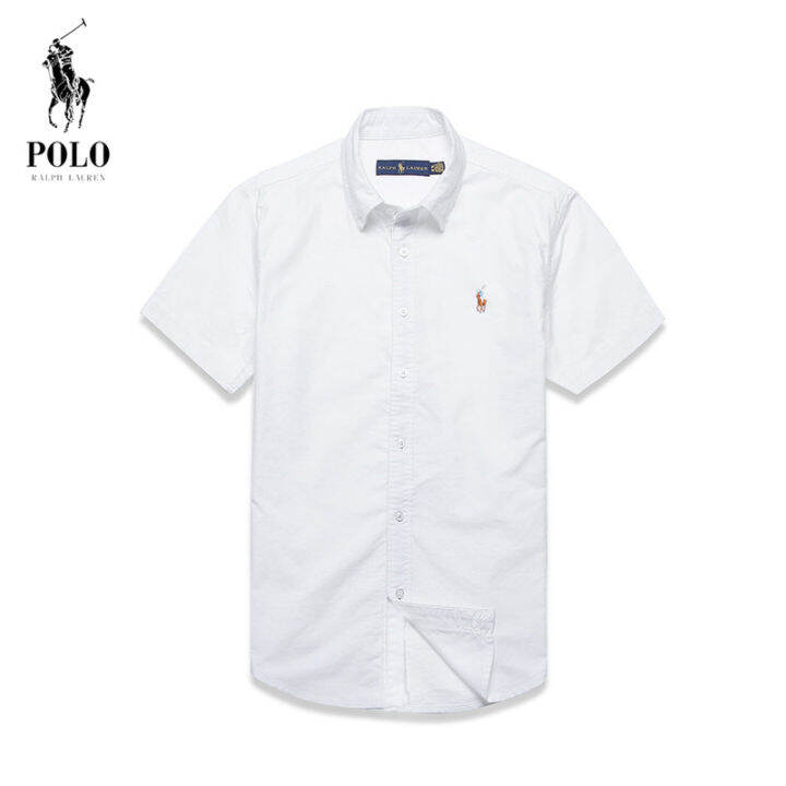 Áo Sơ Mi Polo Ralph Cho Nam, Áo Sơ Mi Tay Ngắn, Dáng Ôm, Thoải Mái, Chất  Liệu 100% Cotton, Mặc Đi Làm, Công Sở, Hàng Ngày 