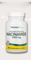 NaturesPlus, Sustained Release Niacinamide, 1000 mg, 90 Tablets