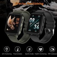 2023 GPS Fitness Tracker Smart Watch สําหรับผู้ชายอุณหภูมิร่างกายกีฬาสุขภาพนาฬิกาข้อมือ Smartwatch สําหรับโทรศัพท์ XiaoMi Android