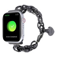 Metal Stainless Steel Strap For Apple Watch Band 8 7 45mm 41mm Ultra 49mm Heart Bracelet Belt iWatch 6 5 4 3 SE 44mm 42mm 40mm Straps