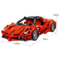 MOC City Technical Pull Back Racing Car Building Blocks Function Supercar Vehicle Model Bricks Educational DIY Toys For Boys