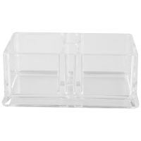 2 Lattices Clear Acrylic Tea Bags Holder Coffee Sugar Bag Boxes Acrylic Storage Organizer Case 15X8X6cm