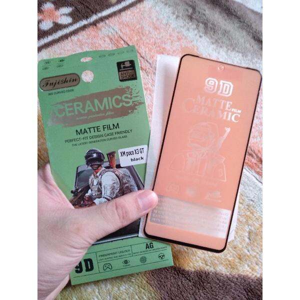 xiaomi poco x3 gt full matte ceramic glass with punch hole Lazada PH