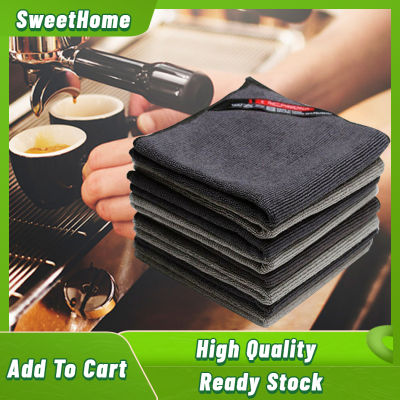 【Lucky】4ชิ้น Super Absorbing Barista ผ้าขนหนูผ้าขนหนู Rag Bar เครื่องชงกาแฟเครื่องล้างจานผ้าขนหนูทำความสะอาดเครื่องมือห้องครัว