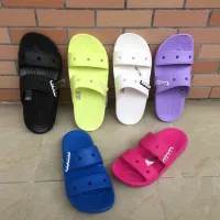 【ready Stock】2021cross Womens Slippers Spring and Summer New Beach Mens and Womens Flip-flops