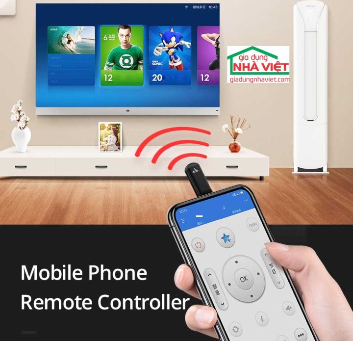 Cổng hồng ngoại điều khiển từ xa SMART Remote Control cho Android iPhone  iPad (Lightning/Type-C/MicroUSB) 