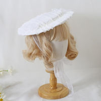 เด็ก Lolita Tob หมวก Headdress โบว์ Beading Design เจ้าหญิงอุปกรณ์เสริมผม Hairpin สเปน R Palace Headdress A1290