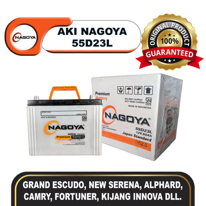 Aki Mobil Nagoya 55D23L Original Aki Basah | Lazada Indonesia