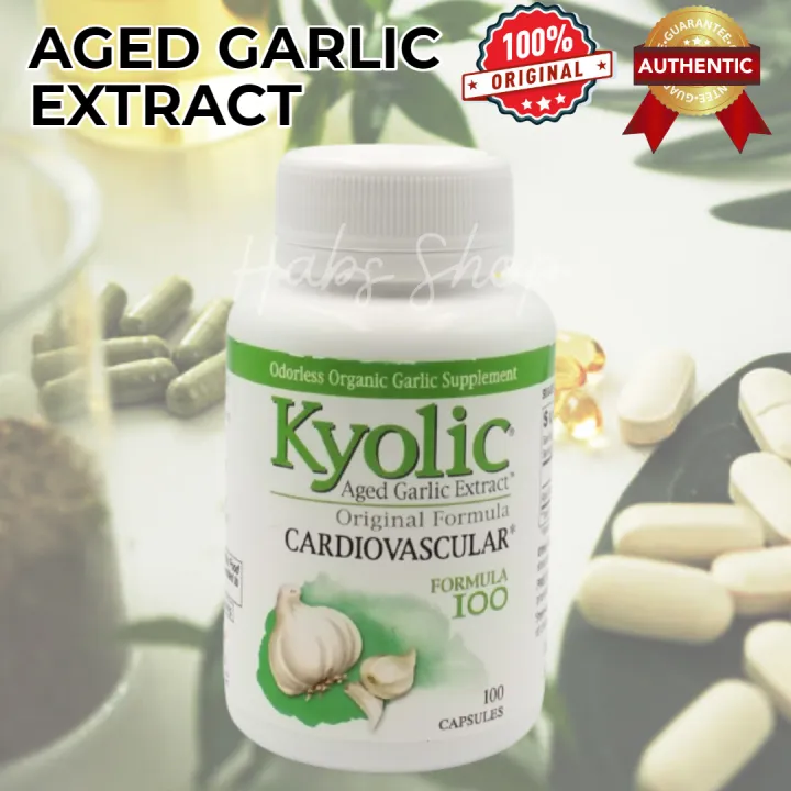 Kyolic Aged Garlic Extract Cardiovascular Original Formula 100 Capsules ...