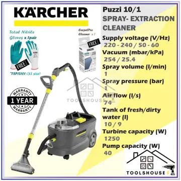 Karcher PUZZI 10/1 & 10/2 Commercial Spray Extraction Carpet & Upholstery  Cleaners 