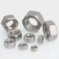 304 Stainless Steel Hexagon Nut M8x1 M12 M14 M16 M18 M20 M22 M24 M30 M33 x 1.5 NPT Left Hand Reverse Screw Nut