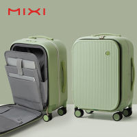 Mixi 2023ใหม่ผู้ชาย18 20carry On กระเป๋าเดินทางอลูมิเนียมกรอบด้านหน้าแล็ปท็อปกระเป๋ากระเป๋าเดินทางผู้หญิง PC TSA ล็อค M9270