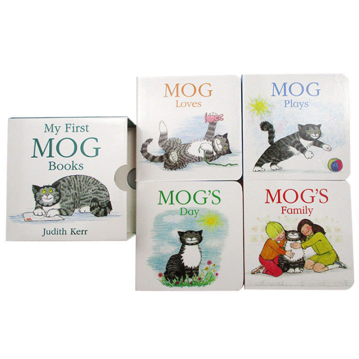 แมวGege 4หนังสือกระดาษคอลเลกชันภาษาอังกฤษOriginalเด็กภาพสัตว์หนังสือMy First Mog∝