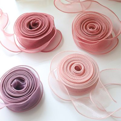 Organza Ribbon Roll 40mm Satin Ribbon Organza Ribbons 10Yards/Roll for Gift Wrapping Wedding Birthday Party Decor Gift Wrapping  Bags