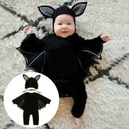 ENTREATY EXTINGUISH86EN4 Bodysuit Halloween Cosplay Bat Bat Design Rompers