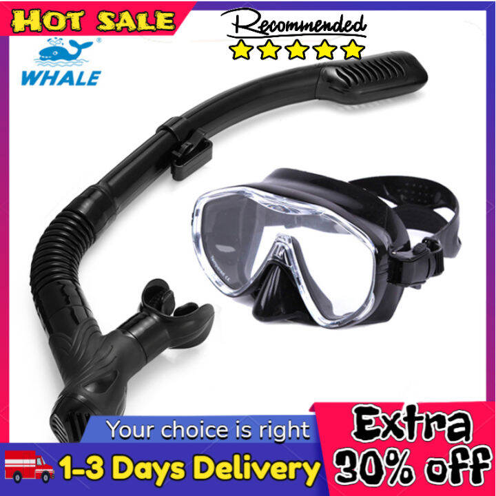 WHALE Professional Diving Scuba Gear Swimming Mask Snorkel Diving Mask ...