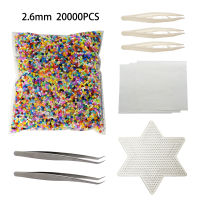 JINLETONG hama beads 2 6mm (20000pcs+1Template+3 Iron Paper+5 Tweezers)Mini hama beads educational toys hama midi jigsaw puzzle