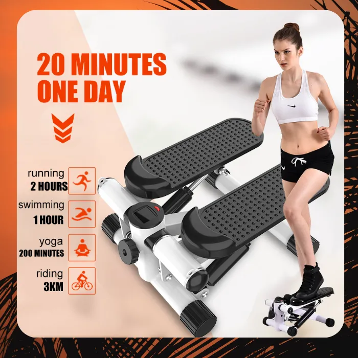 Choppin Store PH Original Mini Stepper Exercise Machine Stepper Board  Adjustable Height Machine For Walking Leg Exercise Equipment Step Machine  Twisting Action Portable Cylinder with Resistance Band For home use Weight  loss