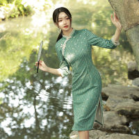 จีนแห่งชาติฤดูใบไม้ผลิ Cheongsam ชุดยาวนกยูงดอกไม้วินเทจชุดผ้าไหม Vestido Chino Cheongsam เสื้อคลุม De M Ariée