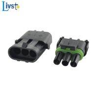 【CW】 10 Sets 3 Pin Way Delphi Haltech Automotive Wire Plug Female Male Socket 12010717 12015793