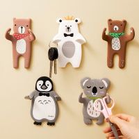 【YF】 2022 New Animal Hook Wall Key Cloth Wire Hanger Adhesive Behind-door Bag Storage Rack Kitchen Gadget Holder Towel Robe