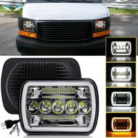 รถ7X6 5x 7นิ้วนำไฟหน้า Hi/Lo Beam With Halo Drl สีขาวอำพันเลี้ยวสำหรับรถจี๊ป Jk เชโรกี Xj H6014 H6052