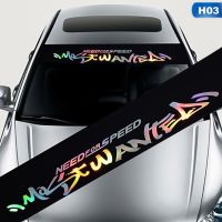 New Reflective Letters Car Front Window Windshield Decal Stickers for Car Styleing