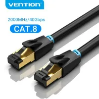 ลด50% - สายแลน สาย LAN Vention Cat8 สายเคเบิ้ล 40 Gbps Super Speed Sftp Rj45 สําหรับเราน์เตอร์แล็ปท็อปพีซี สาน