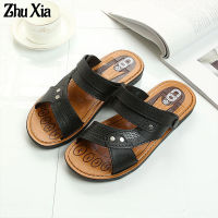 Zhu Xia  ผู้ชายฤดูร้อนใหม่รองเท้าบุรุษSoft Sole Casualรองเท้าแตะชายหาดDual-ใช้รองเท้าแตะใส่สบาย