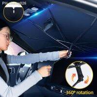 2023 Car Parasol with 360°Rotation Bendable Handle Car Sunshade for Summer Outdoor Protection