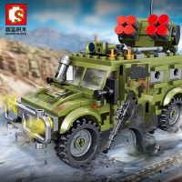 Sembo block Military sets DIY Challenger II Main Battle Tank educational Building Block Brick Children Assemble kit boy Toys