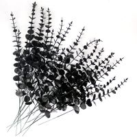 xfcbf5pcs/Lot Artificial Black Eucalyptus Branch Stem Artificial Plants for Autumn Home Decoration Wedding Flower Arrangement