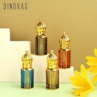 4PC Perfume Kit 6Ml Essential Oil Glass Roller Ball Bottles Gold Luxury Electroplating Carve Vials For Travel Gifts Free Shiping