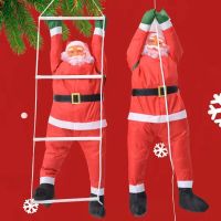 Christmas Pendant Ladder Rope Climbing Santa Claus Hanging Doll Xmas Tree Decor Christmas Ornaments