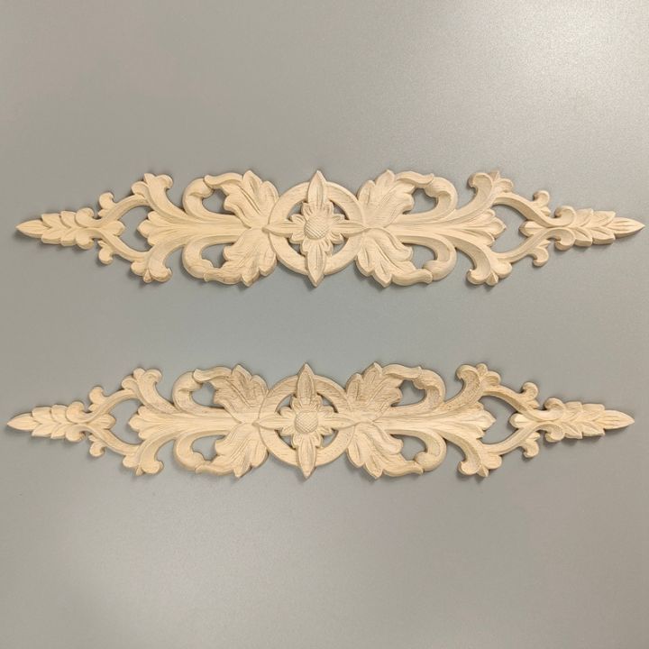 wood-carved-decal-stripe-corner-appliques-long-hollow-flower-frame-furniture-decor-woodcarving-figurines-craft