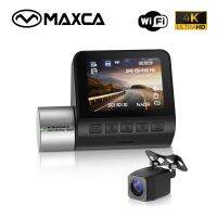 กล้องหน้าและหลังวิสัยทัศน์ตอนกลางคืน WDR กล้องประ Maxca G50 Wi-Fi Ultra HD 4K 2K เครื่องบันทึกวิดีโอการขับขี่หน้าและหลัง