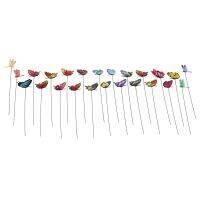 20 Pieces Garden Butterflies Stakes And 4 Pieces Dragonflies Stakes Garden Ornaments For Yard Patio Party Decorations, Totally 24 Pieces