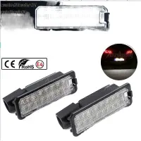 2ชิ้นไฟป้ายทะเบียน LED รถ12V ไฟอุปกรณ์เปลี่ยนหลอดไฟทำงานสำหรับ VW GOLF 4 5 6 7 6R Passat B6 Lupo โปโลซี่ร็อคโค Eudm3f