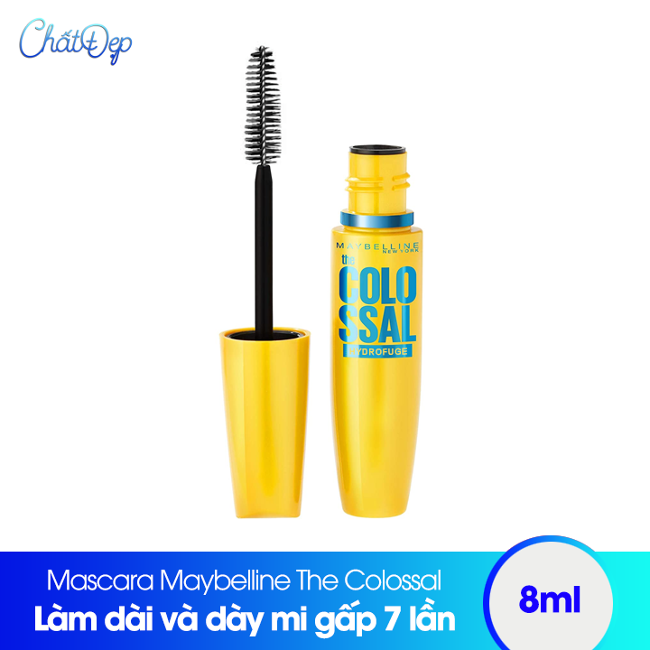 Mascara làm dày và dài mi Maybelline The Colossal Volum' Express Waterproof  8ml 