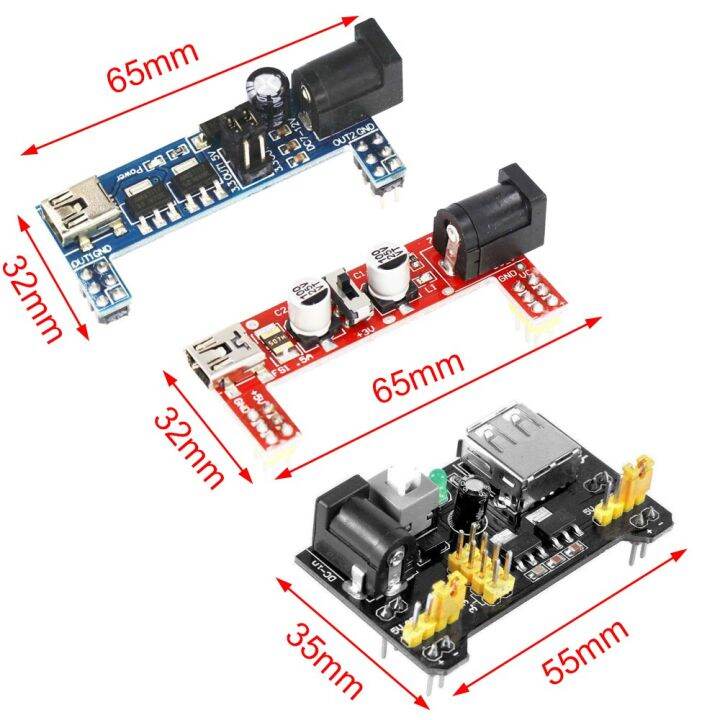 เบรดบอร์ด-mb102ข้อเสนอพิเศษโมดูลแหล่งจ่ายไฟแผงวงจรสีขาว-mb102แผงวงจรอิเล็กทรอนิกส์-mb-102-3-3v-5v-แบบ2ทาง